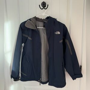 navy north face coat